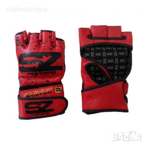 MMA Ръкавици без пръсти EVO Line Изк Кожа Червен