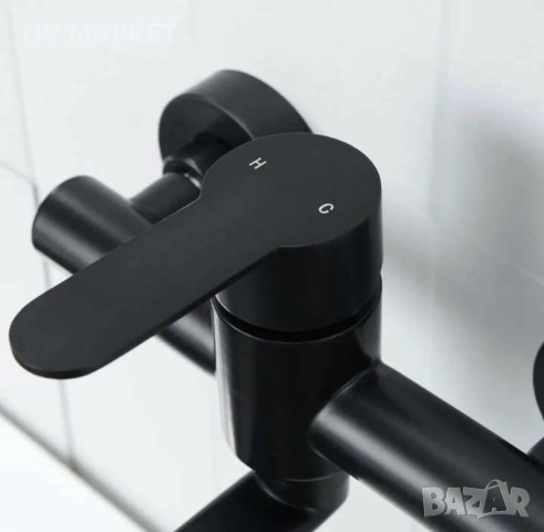 Смесител, въртащ се на 360 градуса,черен мат, снимка 3 - Други стоки за дома - 53837233