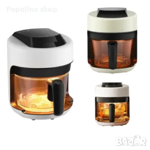 Модерен цифров въздушен фрайър 4.5 литра за здравословно и бързо готвене, снимка 2 - Фритюрници - 48701166