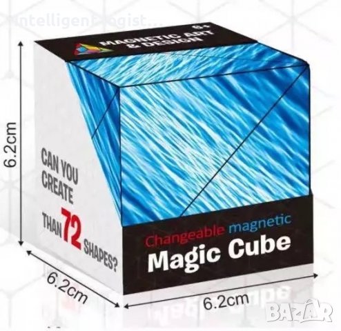 Магнитен куб, антистрес играчка, снимка 1 - Пъзели - 39852002