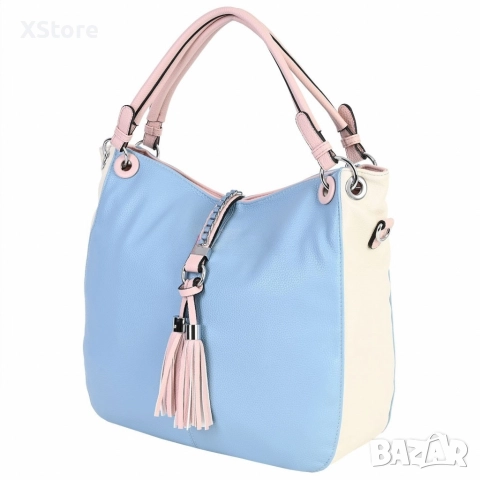 Дамска чанта тип торба от еко кожа, различни цветове, снимка 2 - Чанти - 52584783