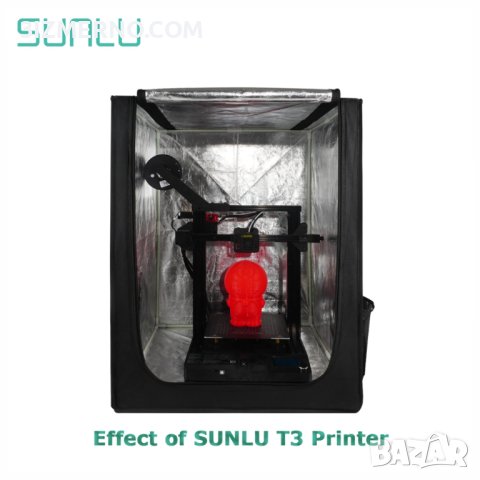 Защитна кутия - изолатор SUNLU за FDM 3D Принтери Anycubic, Elegoo, Creality, Tronxy, Artillery, Sun, снимка 2 - Принтери, копири, скенери - 41526986