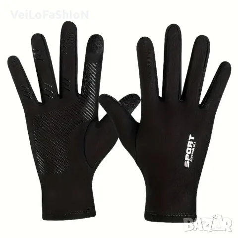 Нови водоустойчиви зимни ръкавици, унисекс в черен цвят