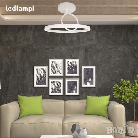 LED Плафониера 38W Бяла IP20, снимка 6 - Лампи за таван - 41584395