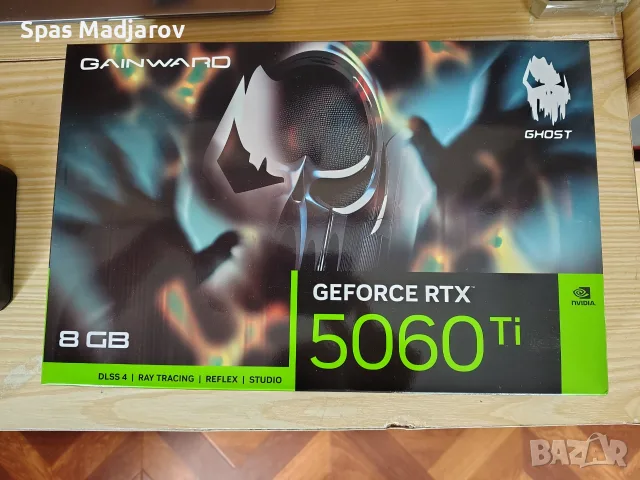 Видеокарта Gainward Nvidia GeForce RTX 5060 ti 8 GB Ghost , снимка 4 - Видеокарти - 56161744
