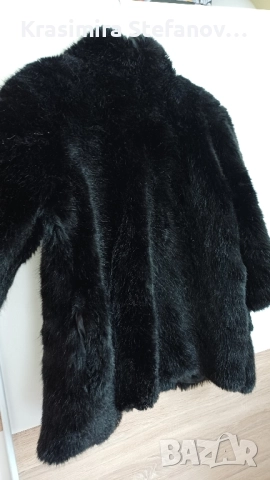 дамско палто с косъм, снимка 2 - Палта, манта - 52019494