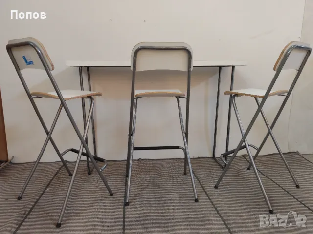 Бар стол сгъваем Франклин , снимка 2 - Столове - 47358111