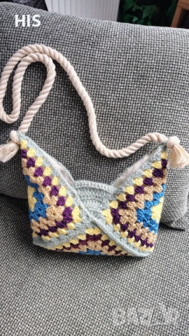 Дамски плетени чанти, ръчно изработени, модерна визия, снимка 16 - Чанти - 34899131