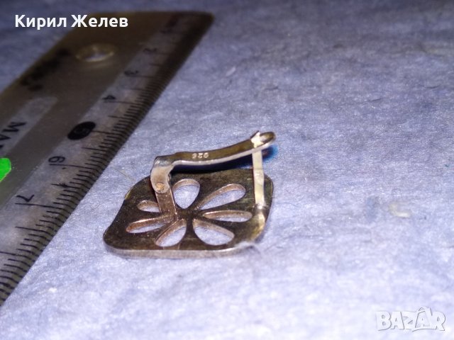 ПРЕКРАСНА ФЛОРАЛНА АЖУРНА СРЕБЪРНА ОБЕЦА СРЕБРО 925 с АНГЛИЙСКА ЗАКОПЧАЛКА 28047, снимка 13 - Обеци - 40938297