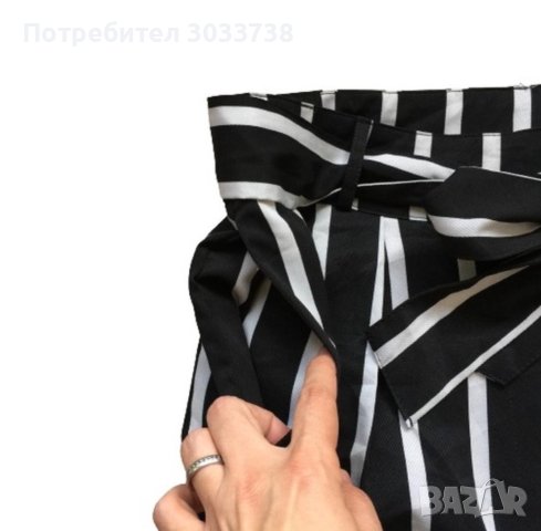 COLLOSEUM дамски раиран панталон над глезена Размер: XL, снимка 3 - Панталони - 41699873