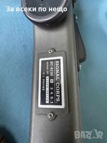 Реплика на ретро военен телефон SIGNAL CORPS BC-611H , стационарен телефон, снимка 6 - Антикварни и старинни предмети - 48168895