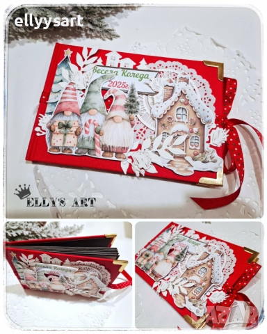 Коледно мини албумче, снимка 4 - Коледни подаръци - 52517406