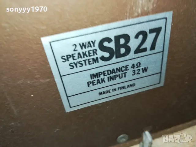NATIONAL PANASONIC SB27-MADE IN FINLAND ВНОС SWISS 2903251930LNWC, снимка 10 - Тонколони - 49690184