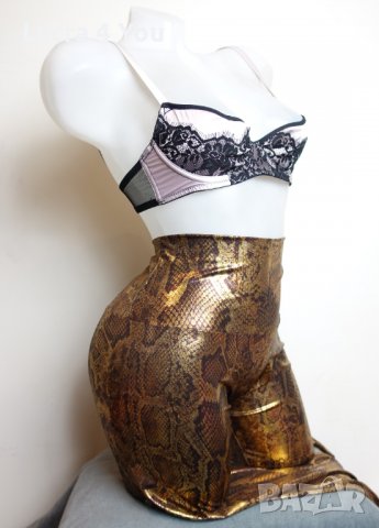 70В светло розов разкриващ сутиен с черна дантела, снимка 6 - Бельо - 35938237