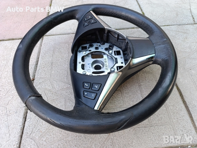Спорт волан BMW E60 E61 E63 М волан старт стоп БМВ Е60 Е61 Е63 Спортен волан БЕЗ Еърбег БЕЗ Airbag, снимка 3 - Части - 40027163