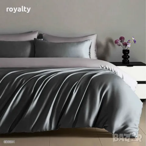 Луксозен комплект от висококачествен памучен сатен Различни цветове , снимка 11 - Спално бельо - 48949299