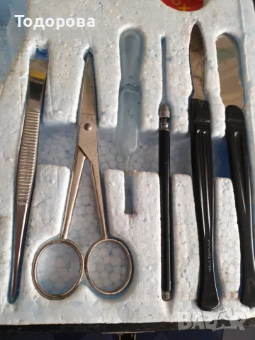 Микроскоп с комплект принадлежности в куфар., снимка 7 - Антикварни и старинни предмети - 50131056