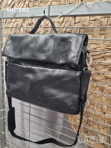 естествена кожа чанта за документи, за работа, А, снимка 5 - Чанти - 50943077