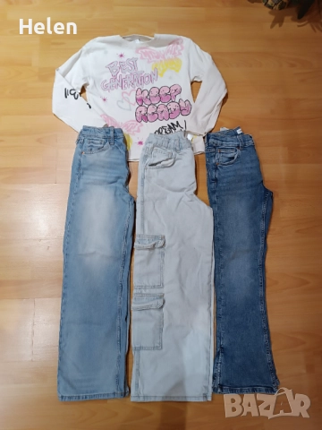 Лот Дънки и блузка НМ,Зара, Де факто