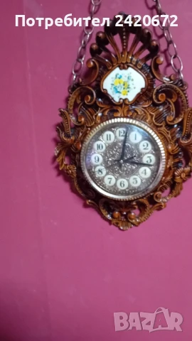 ретро стенен часовник барок, снимка 8 - Антикварни и старинни предмети - 51293917