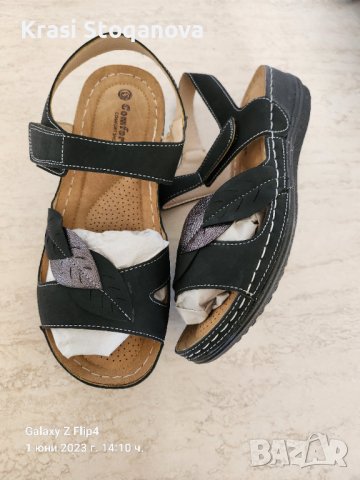 Дамски Сандали с Декорация  / Елегантни - ЛЯТНА РАЗПРОДАЖБА , снимка 2 - Сандали - 40896481