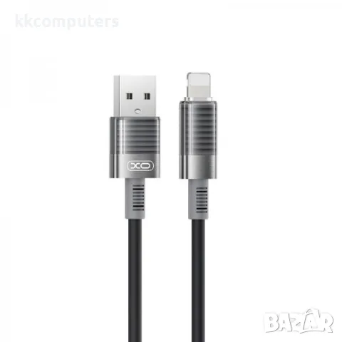 XO Lightning(iPhone) USB Кабел 6A, 1m, XO-NB282 / Черен / Баркод : 2403853
