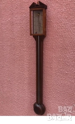 Старинен английски барометър Comitti & Holborn, снимка 6 - Антикварни и старинни предмети - 52718749