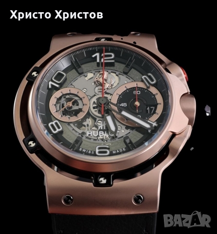 Мъжки луксозен часовник Hublot Classic Fusion Ferrari GT, снимка 2 - Мъжки - 36071527