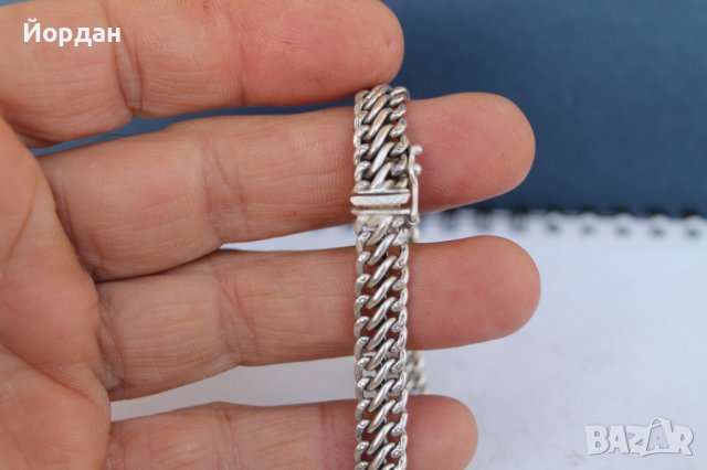 Стара сребърна дамска гривна, снимка 2 - Антикварни и старинни предмети - 38990337