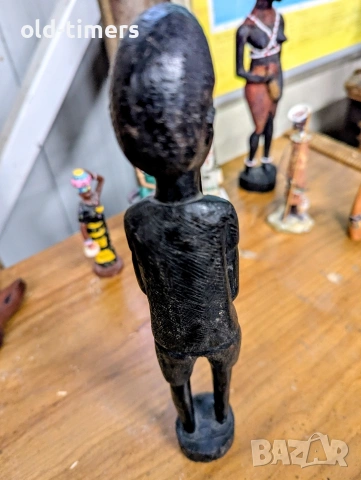 Колекция декоративни африкански статуетки – Ръчна изработка, снимка 4 - Декорация за дома - 53261686