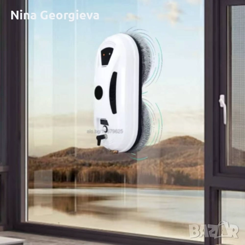 Интелигентен робот за почистване на прозорци с двойни въртящи се падове и вакуум 2800Pa, снимка 7 - Други стоки за дома - 52393037