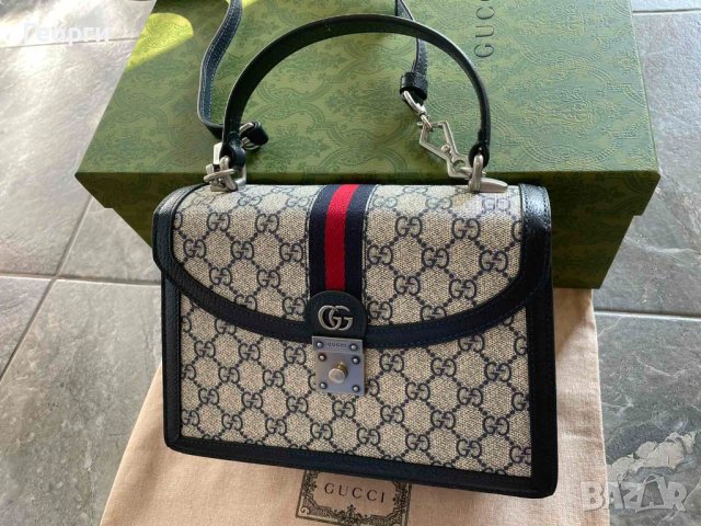 Оригинална Малка Чантa Гучи Ophidia Горна Дръжка и презрамка Gucci, снимка 3 - Чанти - 42013732