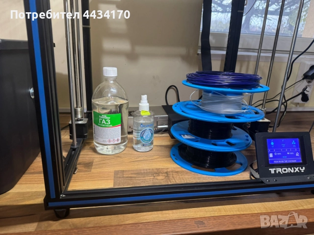 3D принтер Tronxy X5SA – напълно изправен, готов за работа, снимка 2 - Принтери, копири, скенери - 52532185