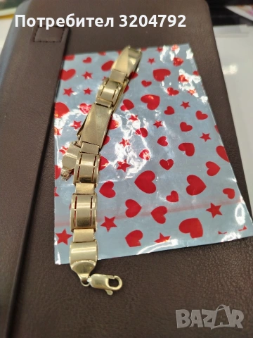 Златна гривна 14к, снимка 6 - Гривни - 51457867