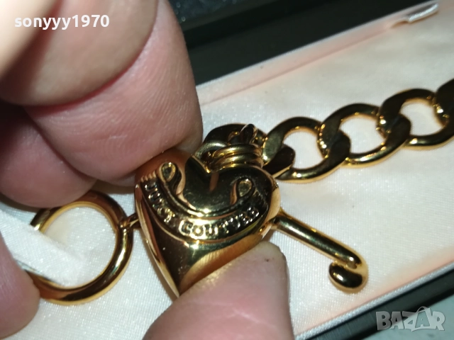 ГРИВНА-JUICY COTURE GOLD BORN IN USA-ВНОС SWISS 0110251745, снимка 4 - Гривни - 51910728