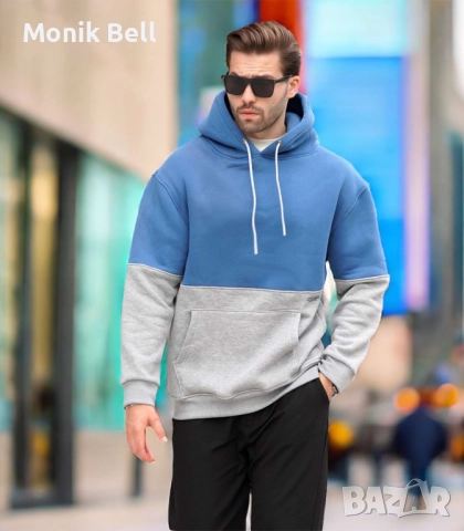 Мъжки Суитшърт - Blue and Gray (Indigo)