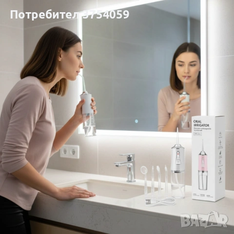 Портативен зъбен душ с 3 режима на действие и мощна водна струя , снимка 3 - Други - 53154132