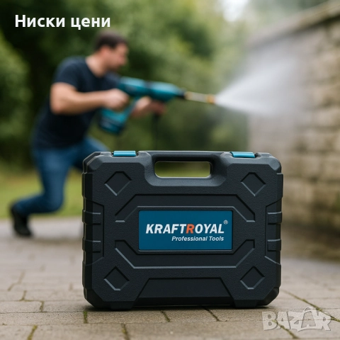 Комплект акумулаторна водоструйка с 2 батерии в куфар