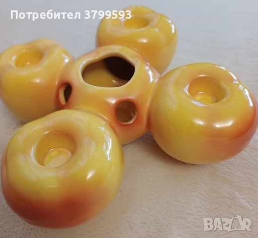 Порцеланов свещник за 5 свещи Goebel ГДР , снимка 2 - Декорация за дома - 52252835