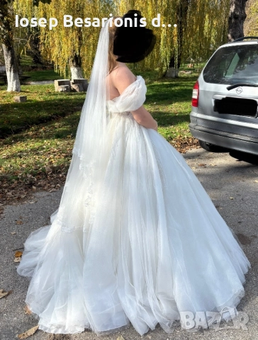 Булченска рокля тип ,,Принцеса”, снимка 4 - Сватбени рокли - 52383025