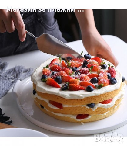 МЕТАЛНА ЛОПАТКА ЗА СЕРВИРАНЕ НА ТОРТА - код 3037, снимка 4 - Прибори за хранене, готвене и сервиране - 34138411