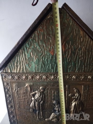 викторианска кутия за дърва и въглища, снимка 6 - Други ценни предмети - 42164908