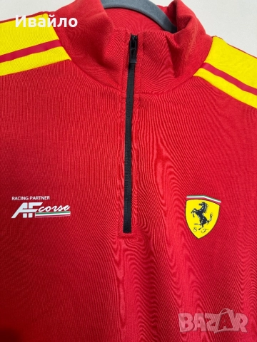 Sweatshirt 8Six 400 Ferrari Hypercar 1/4 Zip Men’s Red., снимка 3 - Блузи - 51779801