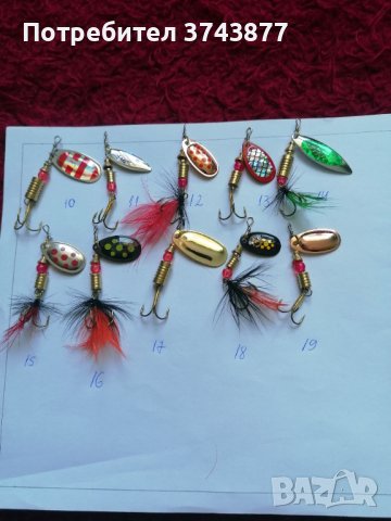 Воблери и блесни за риболов, снимка 6 - Стръв и захранки - 42535393