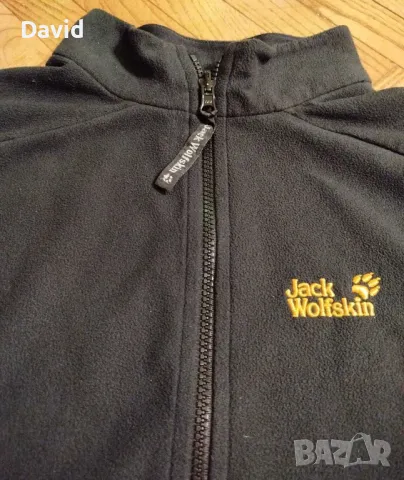 Оригинално мъжко поларено горнище Jack Wolfskin, снимка 3 - Суичъри - 48311424