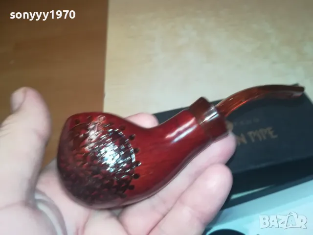 ЛУКСОЗНА НОВА ЛУЛА С КУТИЯ КОЖЕН КЕЙС И СТОЙКА 1601251845, снимка 14 - Лули - 48707203