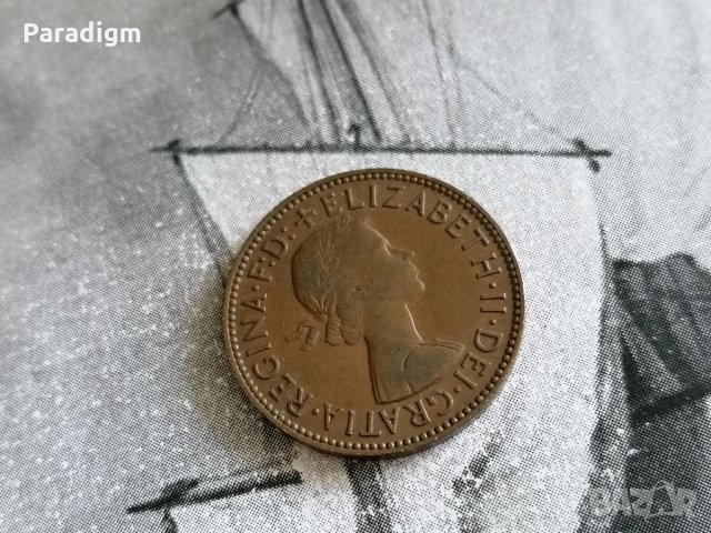 Монета - Великобритания - 1/2 (половин) пени | 1958г., снимка 2 - Нумизматика и бонистика - 34114053