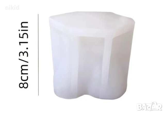 3D Куче и коте силиконов молд форма фондан шоколад смола гипс свещ декор, снимка 3 - Форми - 51934779