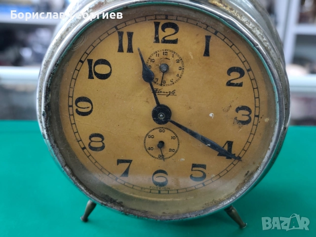 Стар будилник kienzle, снимка 3 - Антикварни и старинни предмети - 51742135