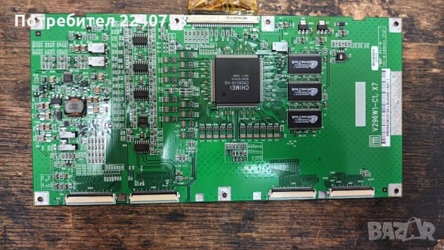 T Con Board V296W1-C1,X7 от телевизор с дефектна матрица Logik LCXW30NN6.Панел Панел V296W1-L11, снимка 1 - Части и Платки - 34195527